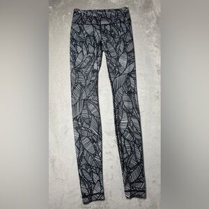 Lululemon Wunder Under Pant *Full-On Luxtreme Pretty Palm Black Angel Wing 4